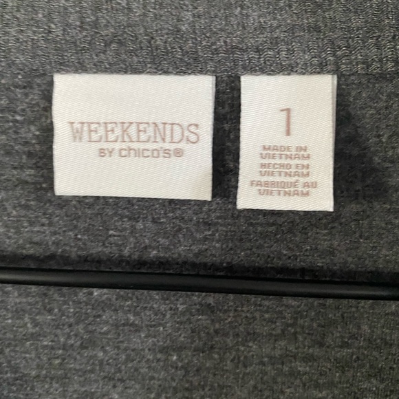 NWOT Weekends by Chico soft waterfall cardigan - Picture 3 of 5